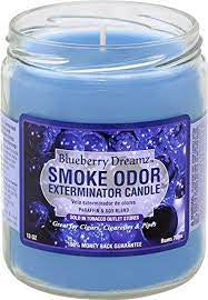 Blueberry Dreamz Smoke Odor Candle