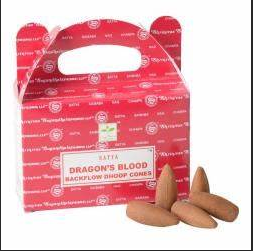 Satya Dragons Blood Backflow Dhoop Cones