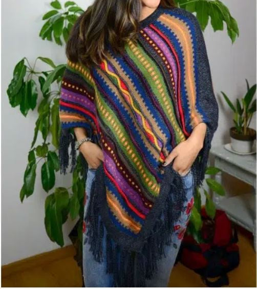 Minga Fair - Aurora Alpaca Poncho