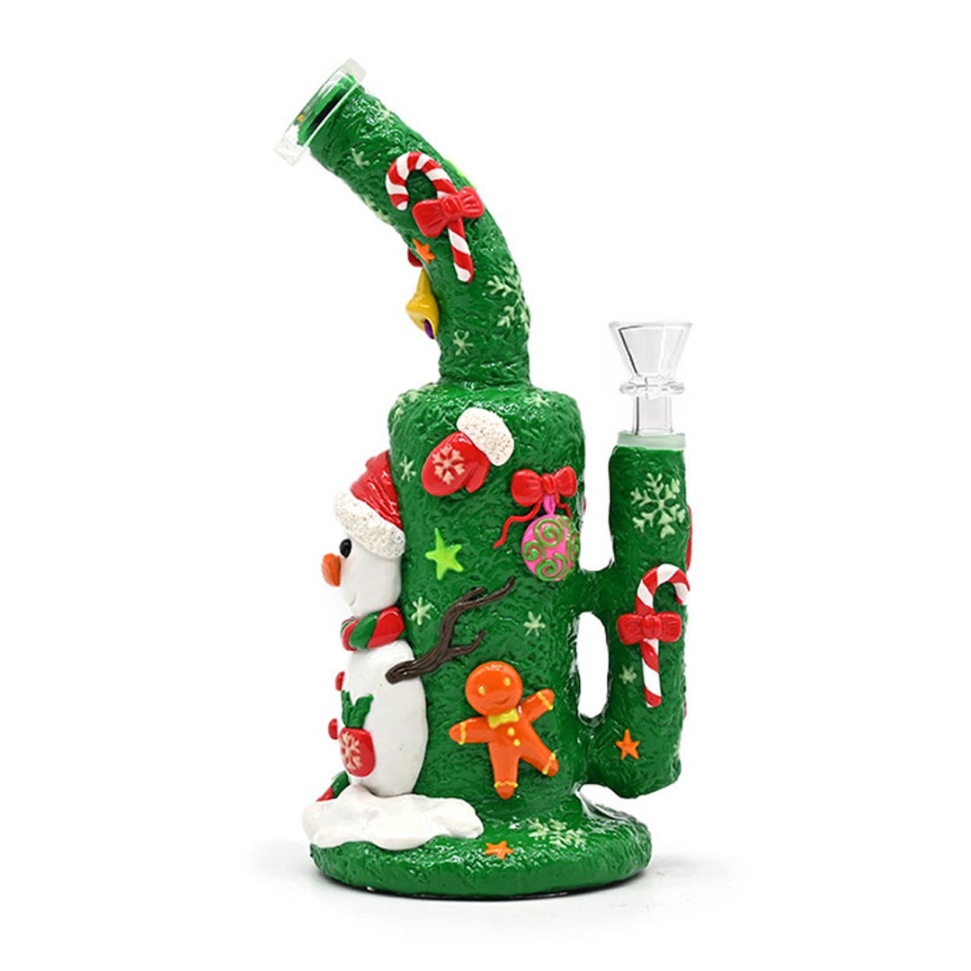 9.5" Frosty Party Water Pipe w/Glow in the Dark Accents