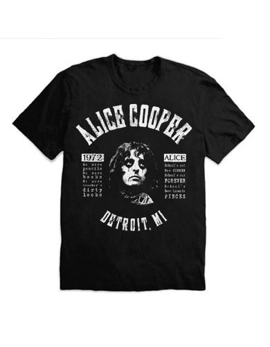 Rock Off - Alice Cooper Schools Out Lyrics T-Shirt