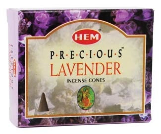 Hem Precious Lavender Scented Incense Cones 10 Ct.