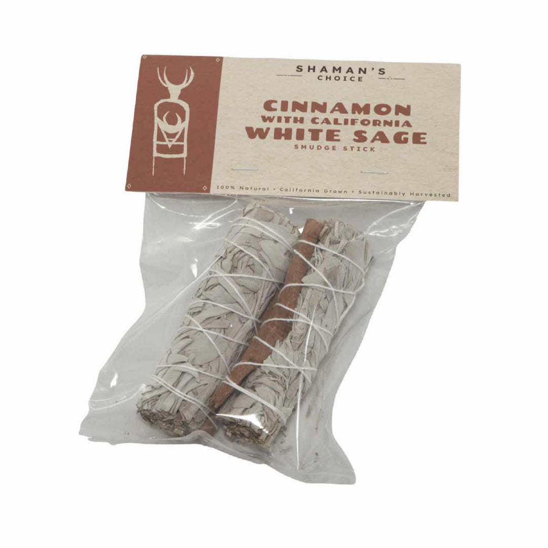 Shaman's Choice Cinnamon w/ White Sage Smudge Stick