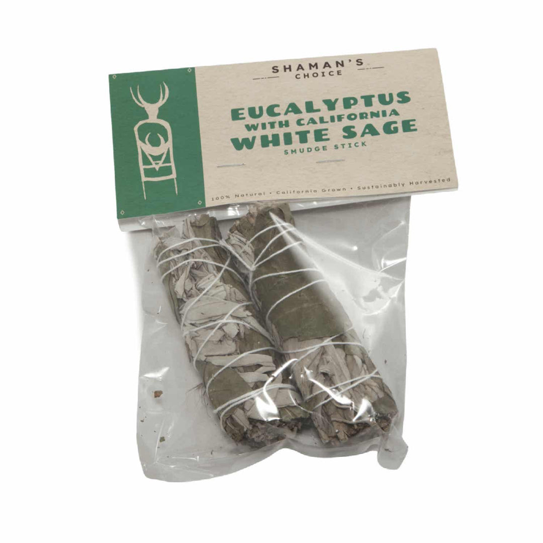 Shaman's Choice Eucalyptus w/ White Sage Smudge Stick