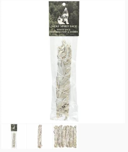 Wolf Spirit - White Sage & Frankincense & Myrrh Stick
