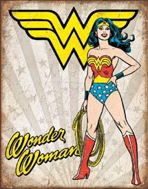 Wonder Woman Heroic Tin Sign