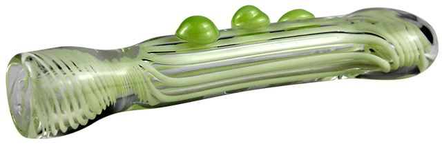 Lil Green Gemini Glass Chillum