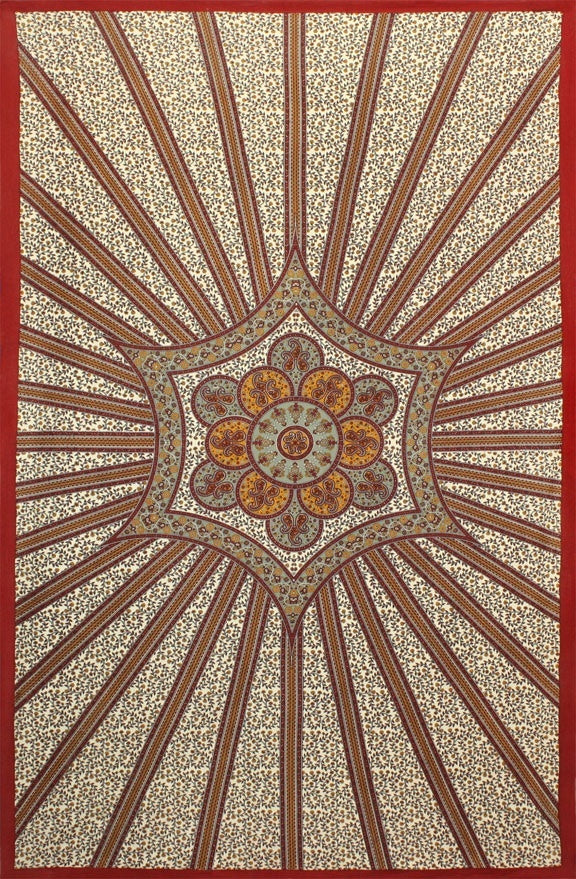 Red Flowering Star Tapestry