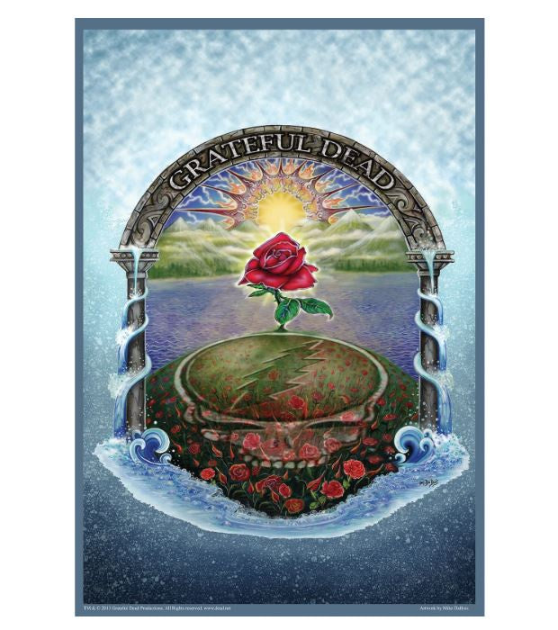 HappyLife - Grateful Dead Rose Garden Offset Print