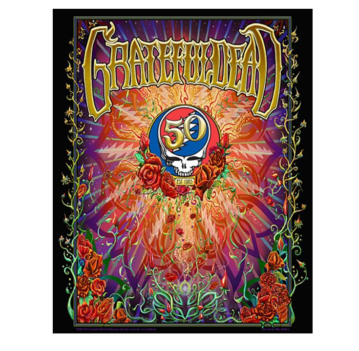 HappyLife - Grateful Dead 50th Anniversary Limited Edition Offset Print