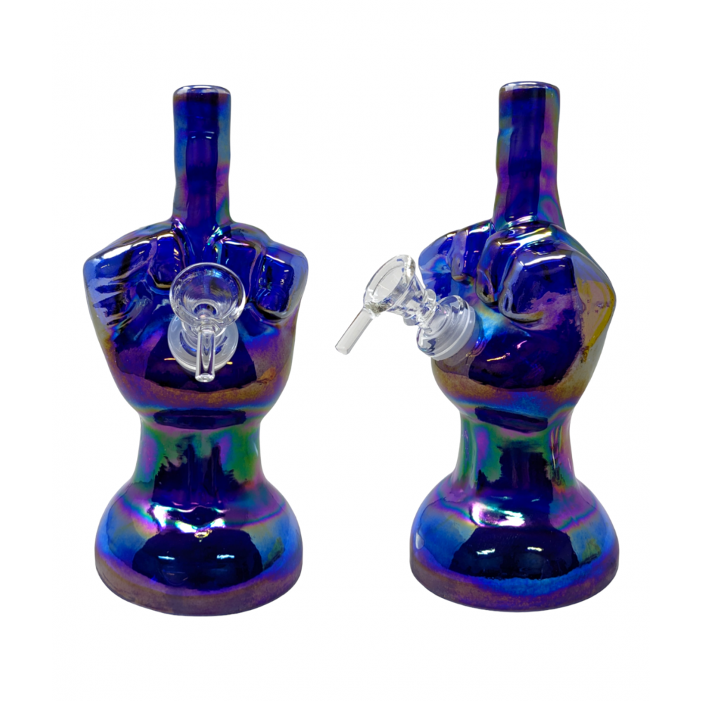 Skygate - 8" Middle Finger Soft Glass Water Pipe