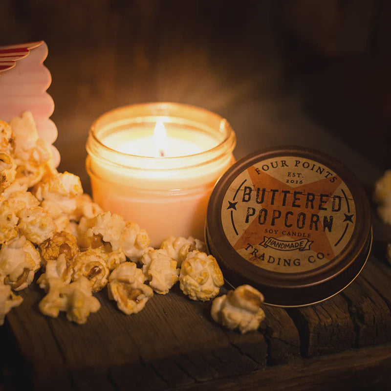 Four Points 4oz Soy Candle - Buttered Popcorn