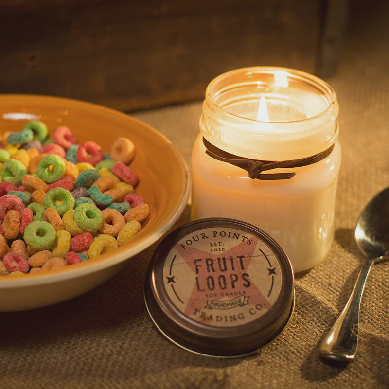 Four Points 8oz Soy Candle - Fruit Loops