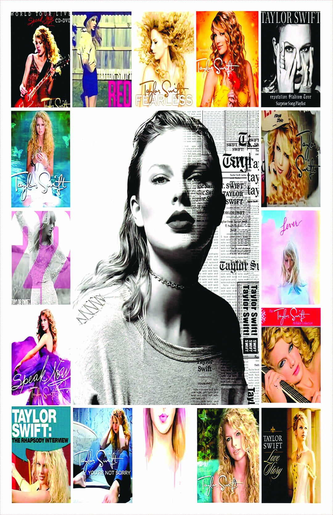 Taylor Swift Collage 1 Poster