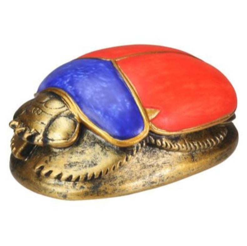 Pacific - Red & Blue Scarab Statue 7283