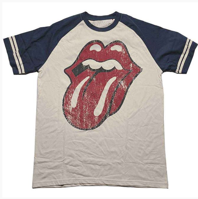 Rock Off - The Rolling Stones 'Lick' Unisex Raglan T-Shirt