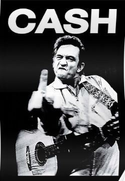 Johnny Cash "Finger" Tin Sign #45