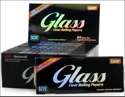 Glass King Sized Rolling Papers