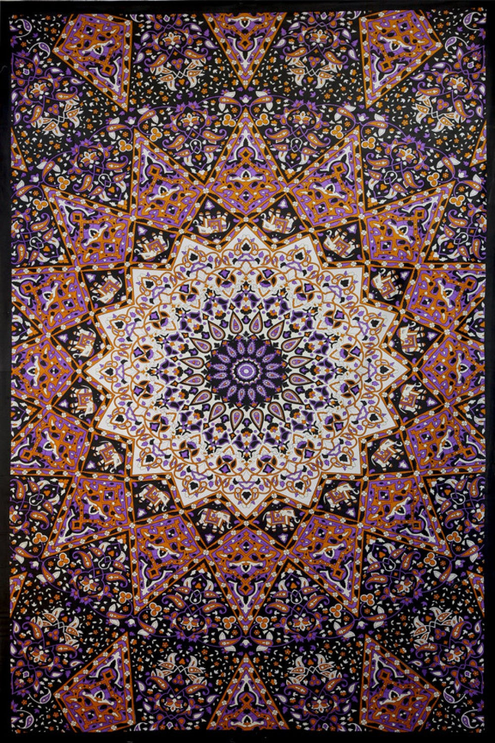 Glow India Star Tapestry