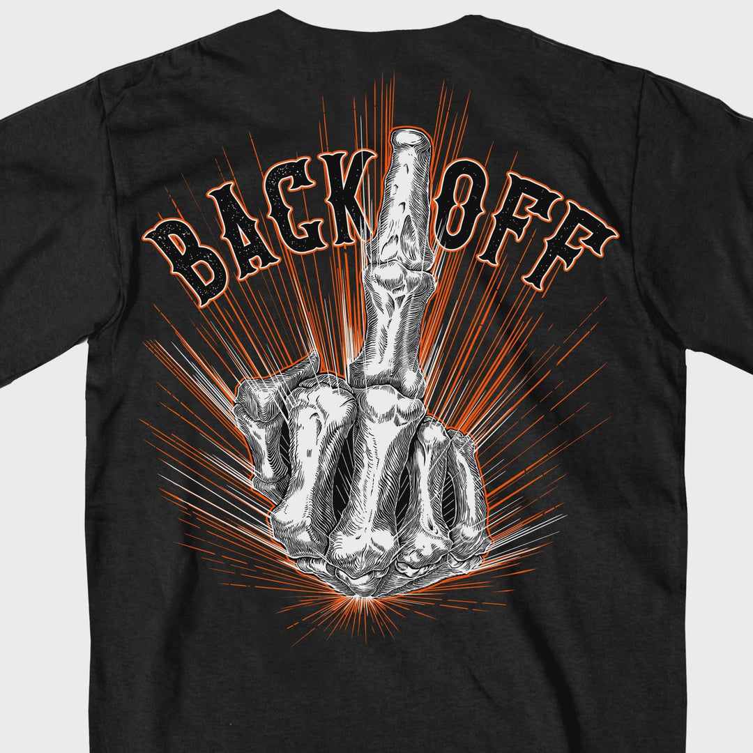 Hot Leathers - Bone Finger Black T-Shirt