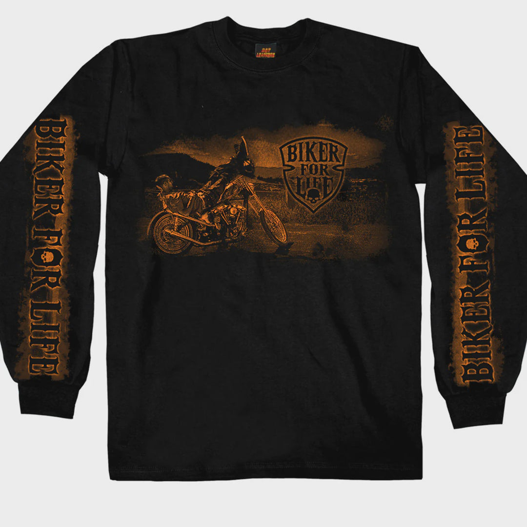 Biker for Life Coolin' Long Sleeve Shirt