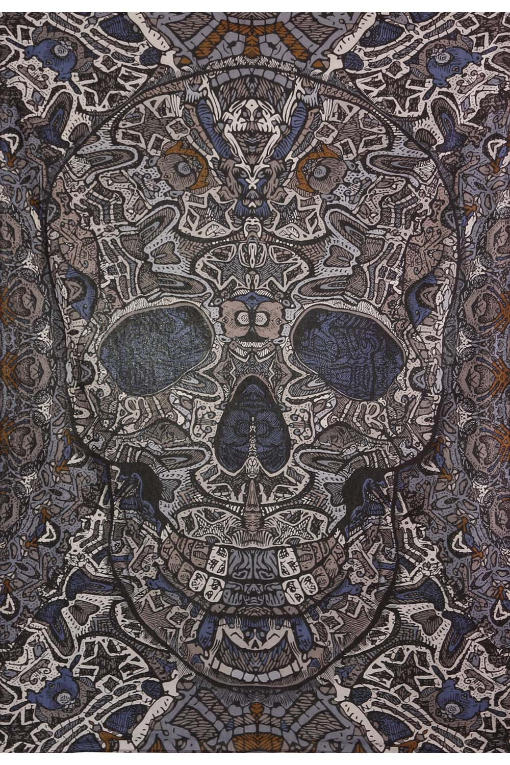 Sunshine Joy - Skull Tapestry 60x90"