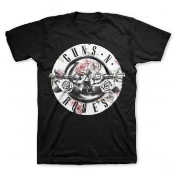 Guns N Roses Floral Fill Bullet Logo T-Shirt