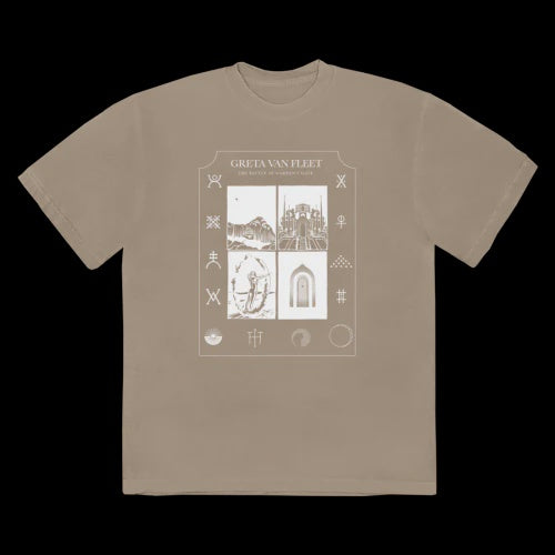 Greta Van Fleet The Battle at Garden's Gate Sand T-Shirt