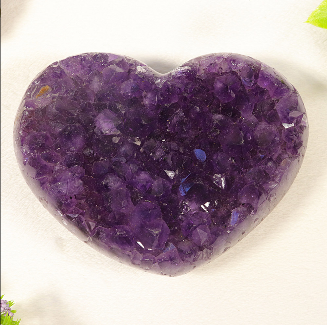 Nature's Artifacts - Amethyst Cluster Hearts