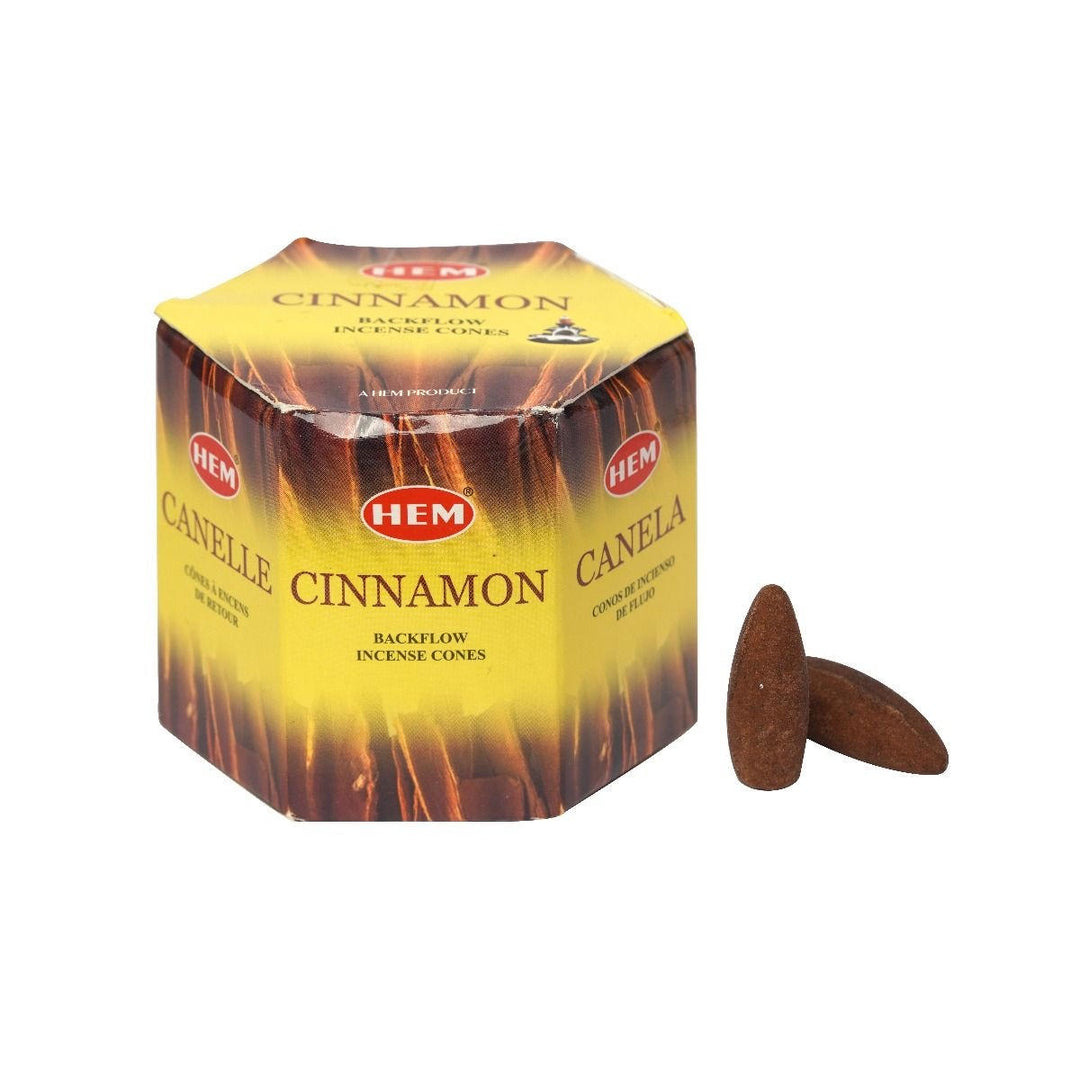 Hem Backflow Incense Cones - Cinnamon