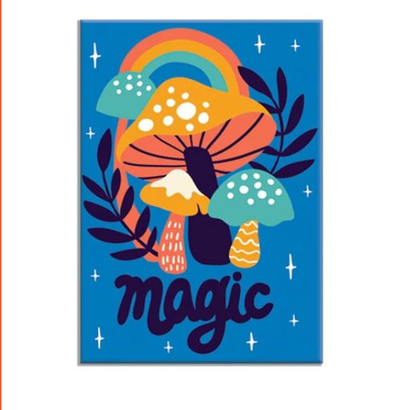 Badge Bomb - Magic Mushroom Rectangle Magnet