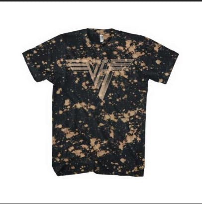 Merch Traffic - Van Halen "Classic Logo" Bleach Dyed T-Shirt