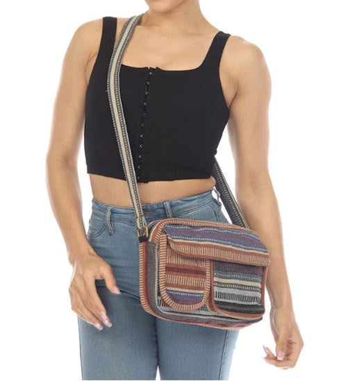 Lakhay's - Crossbody Utility Pockets Bag