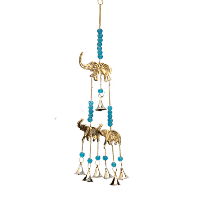 Oceanic - 3 Elephants w/Beads and Bells