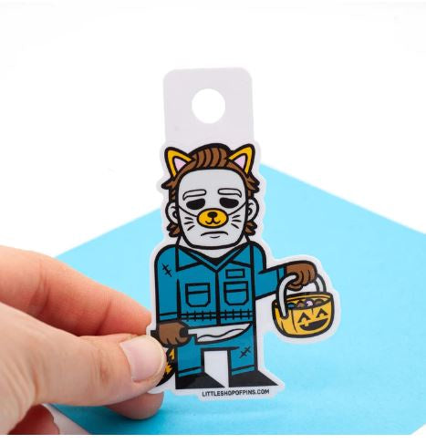 Little Shop of Pins - Trick or Treat Michael Vinyl Sticker