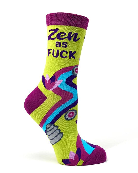 Fabdaz - Zen As Fuck Women's Crew Socks