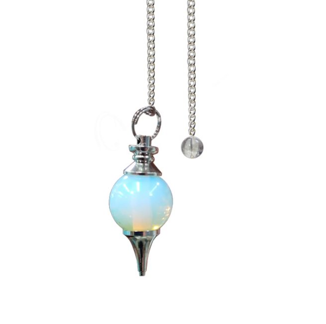 Oceanic - Opalite Ball w/Silver Point Pendulum