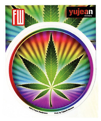 Yujean - Psychedelic Leaf Sticker