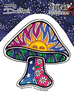 Sun Mushroom Sticker