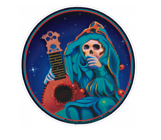 Dye the Sky - Grateful Dead Jester Round Sticker