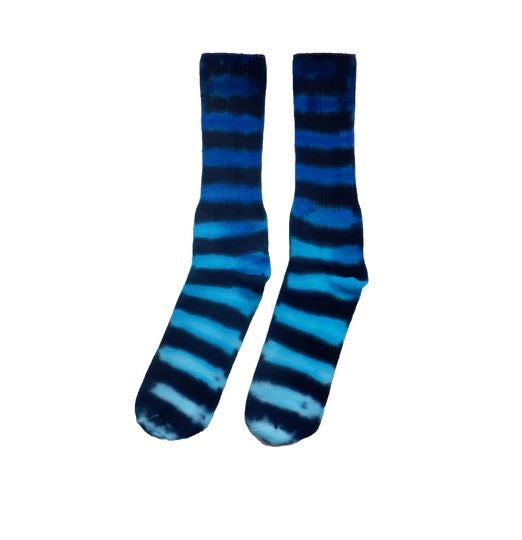 Cosmic Cotton - Blue & Black Tie Dye Socks