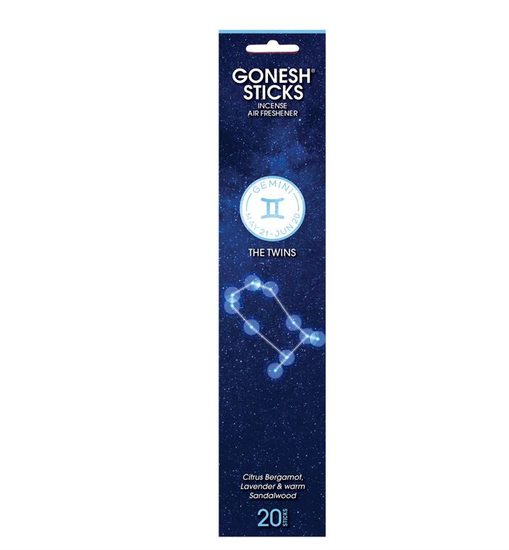 Gonesh - Zodiac Collection "Gemini" Incense Sticks 20ct.