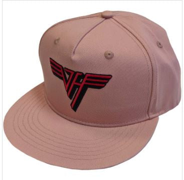 Rock Off - Van Halen Classic Red Logo Unisex Pink Snapback Cap