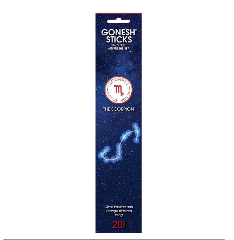 Gonesh - Zodiac Collection "Scorpio" Incense Sticks 20ct.