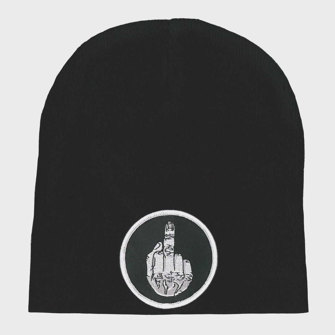 Middle Finger Knit Hat