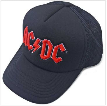Rock Off - AC/DC "Red Logo" Mesh Snapback Cap