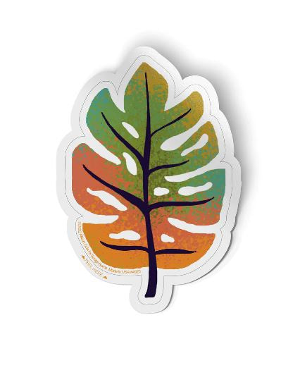 Badge Bomb - Monstera Leaf Sticker