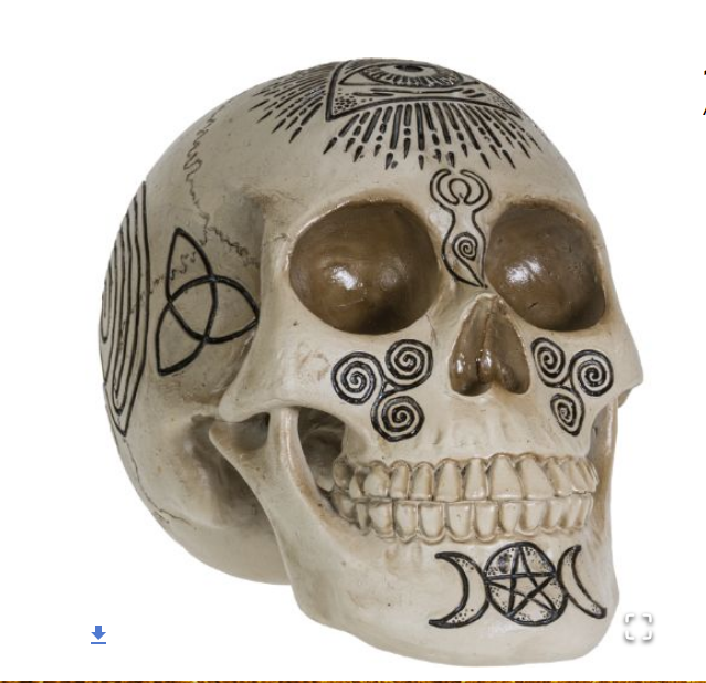 Pacific - Witchcraft Skull Statue 13957