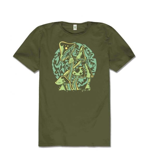 Soul Flower - Psychedelic Mushrooms Organic Unisex T-Shirt