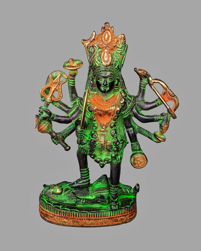 India Arts - Standing Kali Solid Bronze Statue